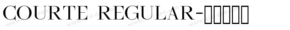 Courte Regular字体转换